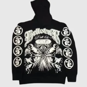 Hellstar Studios Records Amercian Hoodie Black