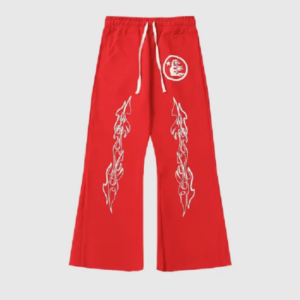 Hellstar Studios Flame Sweatpants Red