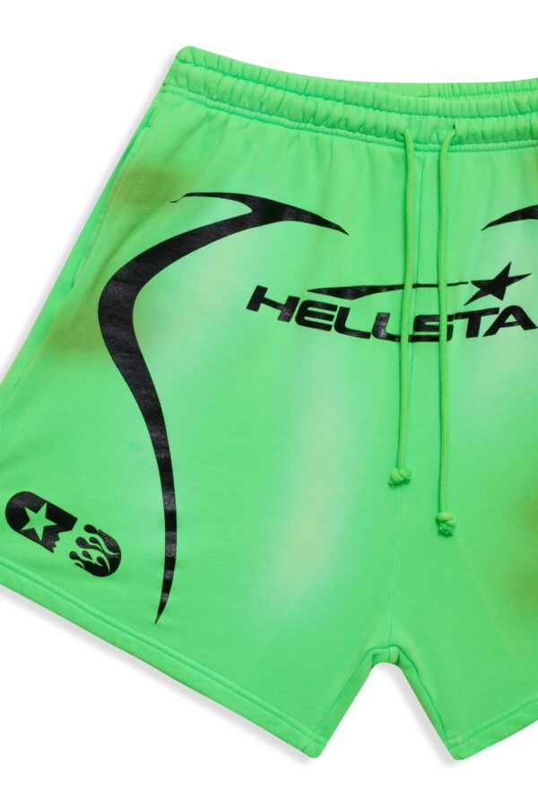 Hellstar Warm Up Green Shorts