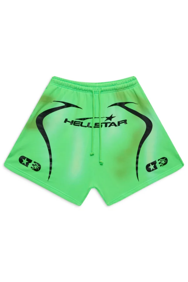 Hellstar Warm Up Green Shorts