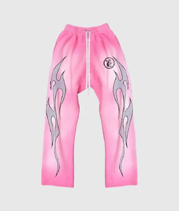 Hellstar Flame Sweatpants Pink