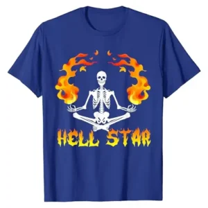 Black Hellstar Skeletons Yoga T-Shirt