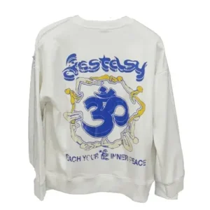 White Hellstar Studios Yoga Long Sleeve Shirt